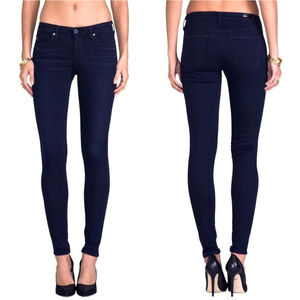 AG 25 Absolute Legging Extreme Skinny Low Rise Dark Jeans Adriano Goldschmied